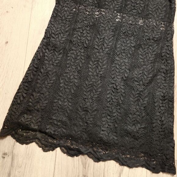 MINKPINK Revolve Tell Tale Lace Mini Dress Black Size L - Picture 6 of 9
